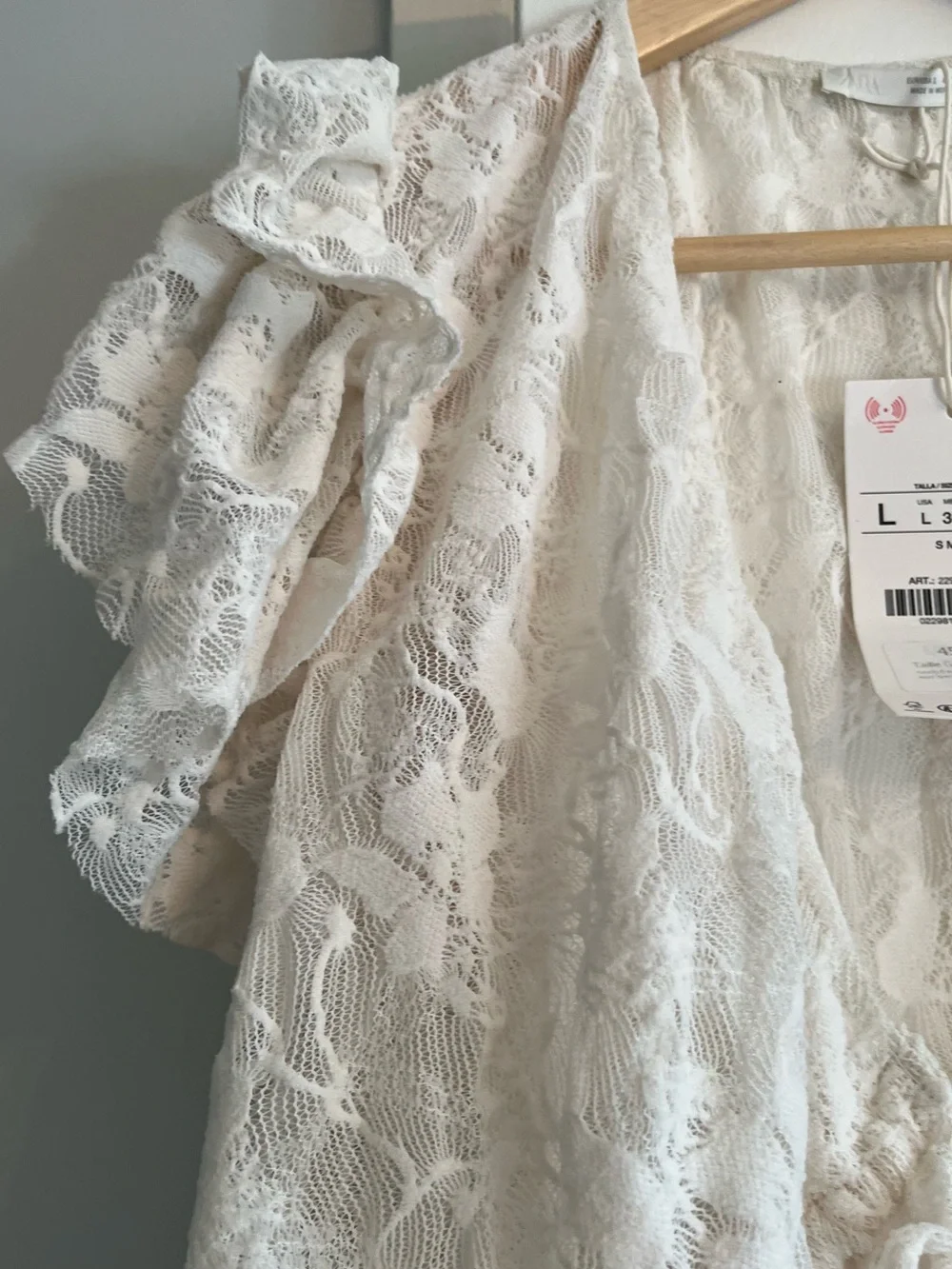 Zara Lace Tie-Front Cardigan - Picture 6 of 7